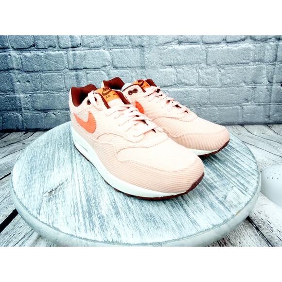 Nike Air Max 1 with Extra laces Corduroy Coral Stardust/Bright Coral Men 9.5 NIB - Picture 3 of 11